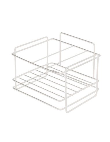 Θήκη οργάνωσης νεροχύτη λευκή μεταλλική Υ12x18,5x10εκ.