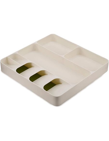 Θήκη για μαχαιροπίρουνα, λευκή, 40x38,5x5εκ.