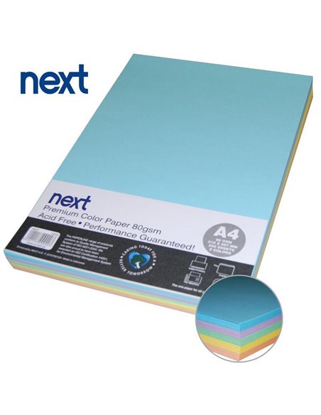 Χαρτί φωτοτυπικό Α4 5 χρώματα 250 φύλλα 80γρ.