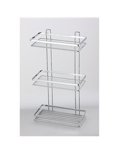Εταζέρα μεταλλική για το μπάνιο με 3 ράφια 25x12x46εκ.