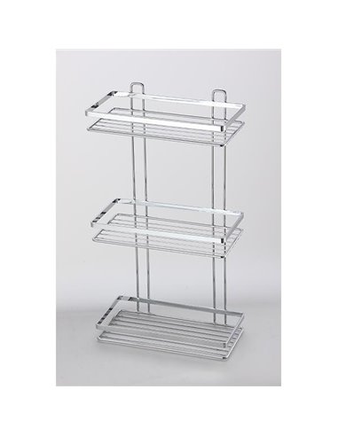 Εταζέρα μεταλλική για το μπάνιο με 3 ράφια 25x12x46εκ.