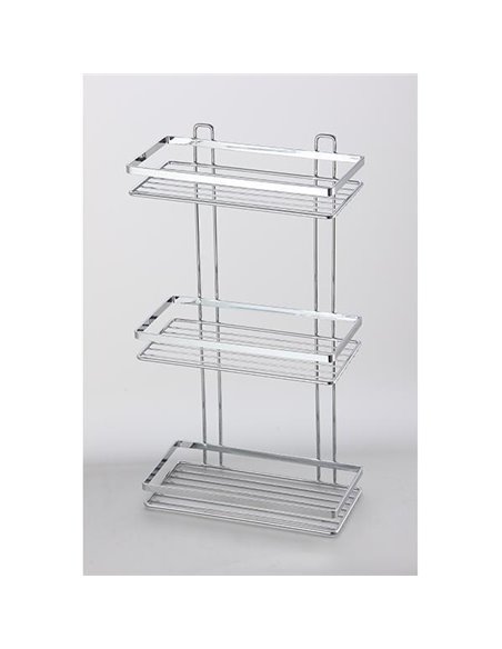 Εταζέρα μεταλλική για το μπάνιο με 3 ράφια 25x12x46εκ.