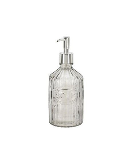 Dispenser υγρού σαπουνιού γκρι 450ml Ø8,3xY21εκ