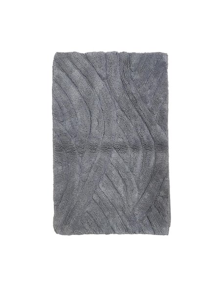 Πατάκι μπάνιου "Sheila" γκρι 100% βαμβάκι 50x80εκ.