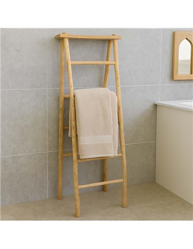 Σκάλα - Κρεμάστρα Nextdeco ανακυκλωμένο  ξύλο teak Υ150xΜ53xΠ65/12xεκ