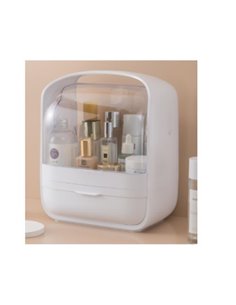 Θήκη οργάνωσης καλλυντικών λευκή 27x19,5xΥ31,5εκ.