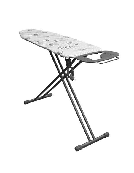 Σιδερώστρα ατμού μεταλλική γκρι 120x38εκ.