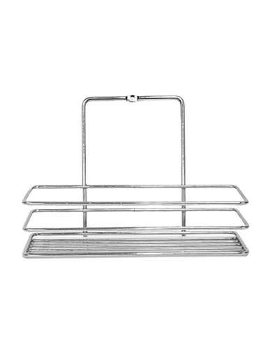 Ράφι μπάνιου Nextdeco επιχρωμιωμένο ατσάλι Υ16x8x23εκ