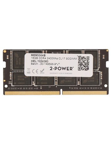 Μνήμη RAM DDR4 SoDimm 16GB 2400 MHz.