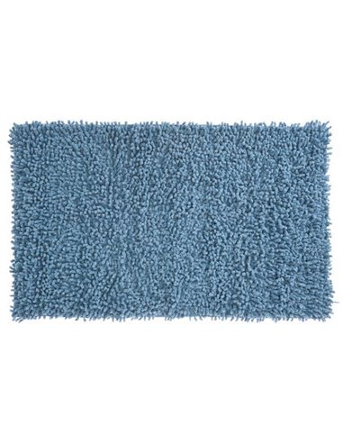 Χαλάκι μπάνιου Shaggy I  μπλε 45x75εκ.