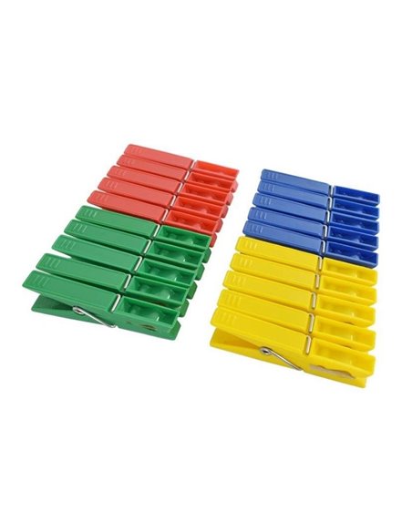 Μανταλάκια ρούχων πολύχρωμα 20τμχ