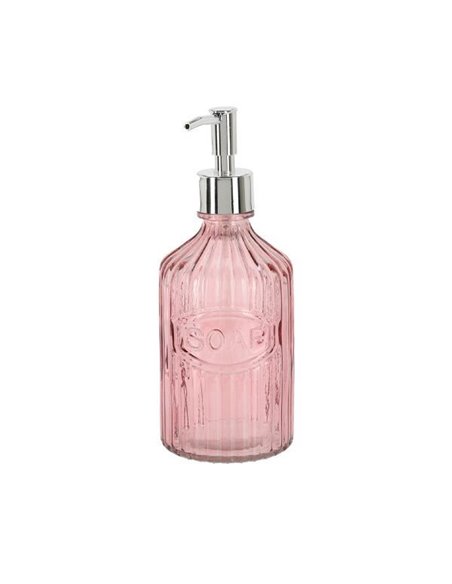 Dispenser υγρού σαπουνιού σκούρο ροζ 450ml Ø8,3xY21εκ.