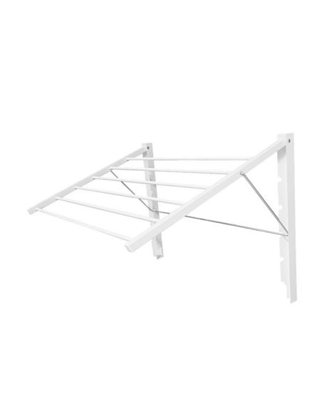 Απλώστρα τοίχου πτυσσόμενη άσπρη Π82x55εκ