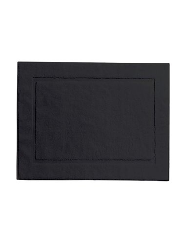 Πατάκι μπάνιου ξενοδοχείου μαύρο 50x70εκ.