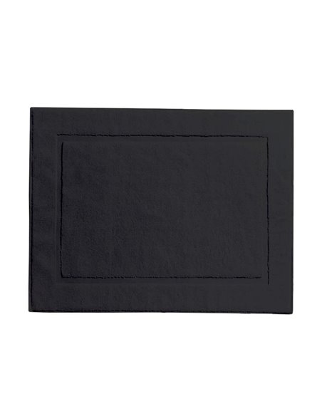 Πατάκι μπάνιου ξενοδοχείου μαύρο 50x70εκ.