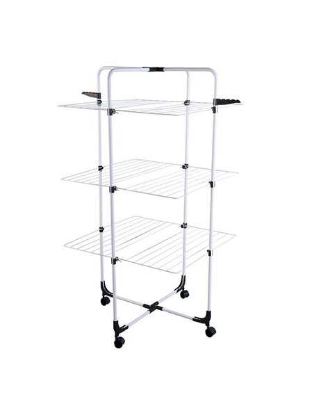 Πτυσσόμενη απλώστρα ρούχων 3 επιπέδων Y137x71εκ.