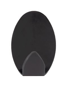 Αυτοκόλλητα άγκιστρα σετ 3 Υ2x3,5x4εκ. μαύρο