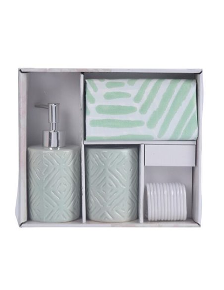 Σετ αξεσουάρ μπάνιου 3 τμχ κεραμικό βεραμάν