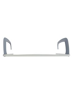 Απλώστρα μπαλκονιού Y16x51x34εκ. από αλουμίνιο με αναδιπλούμενες βάσεις λευκή