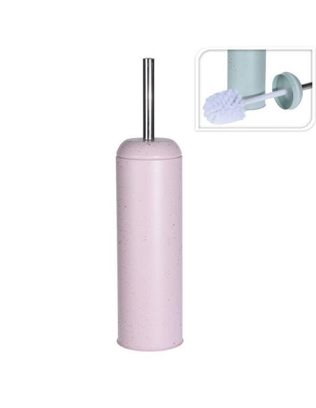 Πιγκάλ μπάνιου μεταλλικό ροζ Ø9,3xY40εκ.