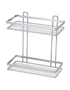 Εταζέρα μεταλλική για το μπάνιο με 2 ράφια 25x12x27εκ.