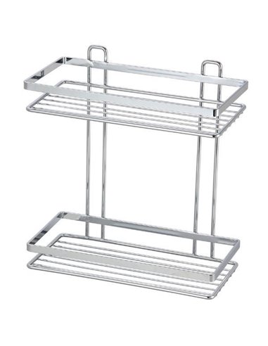 Εταζέρα μεταλλική για το μπάνιο με 2 ράφια 25x12x27εκ.