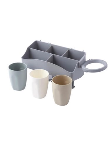 Θήκη οργάνωσης μπάνιου all-in-one 26,4x14,4xΥ15εκ.