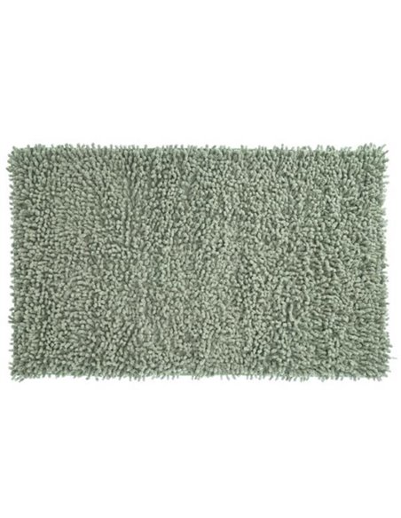 Χαλάκι μπάνιου Shaggy I πράσινο 45x75εκ.