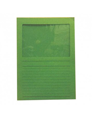 Ντοσιέ τύπου Γ πράσινο με παράθυρο Υ31x22εκ.