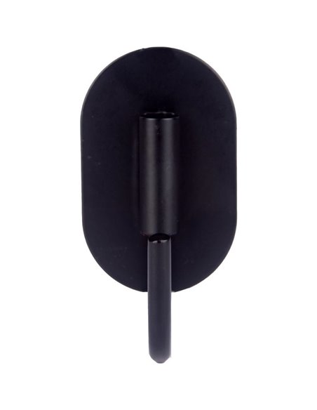 Αυτοκόλλητο άγκιστρο Υ7,58x4,42x4εκ. μαύρο