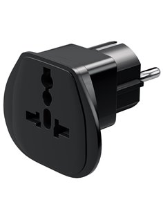 Universal αντάπτορας τροφοδοσίας σε schuko, σε μαύρο χρώμα. 2