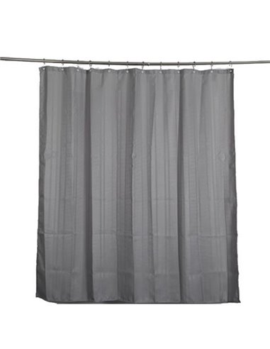 Κουρτίνα μπάνιου υφασμάτινη γκρι 180x200εκ