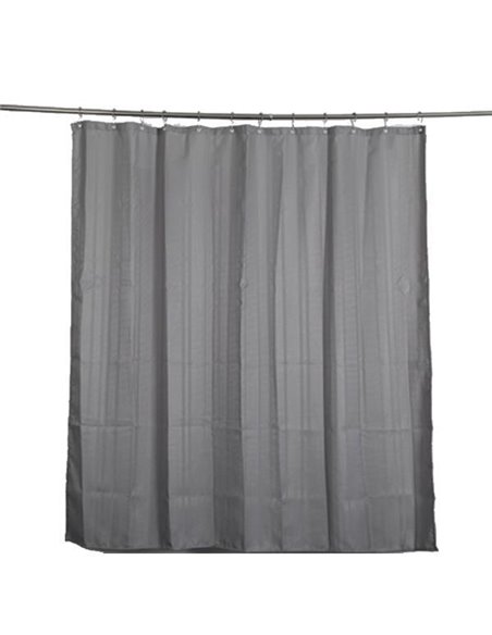Κουρτίνα μπάνιου υφασμάτινη γκρι 180x200εκ