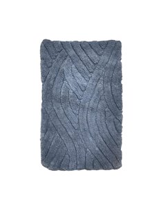 Πατάκι μπάνιου "Sheila" μπλε 100% βαμβάκι 50x80εκ.