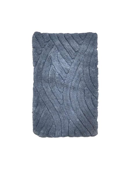 Πατάκι μπάνιου "Sheila" μπλε 100% βαμβάκι 50x80εκ.