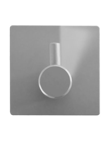 Αυτοκόλλητο άγκιστρο Υ3x4,5x4,5εκ. ασημί