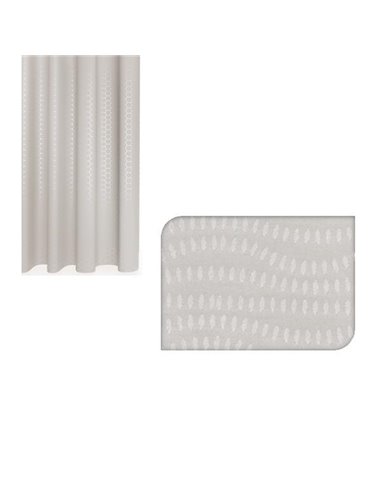 Κουρτίνα μπάνιου 92γρ με 12 κρίκους μπεζ 180x180εκ.