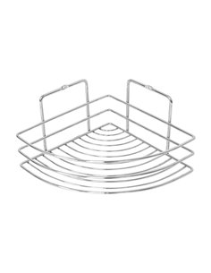 Ράφι μπάνιου γωνιακό Nextdeco επιχρωμιωμένο ατσάλι Υ10xØ19εκ