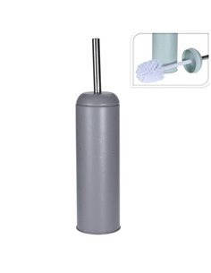 Πιγκάλ μπάνιου μεταλλικό γκρι Ø9,3xY40εκ.