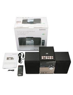 Mini Hi-Fi με CD player, DAB+ FM ράδιο, σύνδεση Bluetooth και αναπαραγωγή από USB stick, 20W. 2