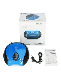 Φορητό ραδιόφωνο με CD και οθόνη LCD, σε μπλε/μαύρο χρώμα. 2