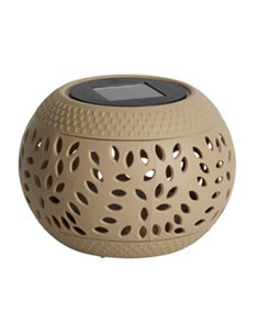 Ηλιακό φανάρι εξωτερικού χώρου PP κρεμ Y10,5x Ø15εκ.