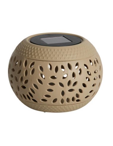 Ηλιακό φανάρι εξωτερικού χώρου PP κρεμ Y10,5x Ø15εκ.