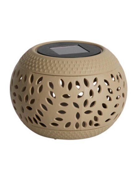 Ηλιακό φανάρι εξωτερικού χώρου PP κρεμ Y10,5x Ø15εκ.