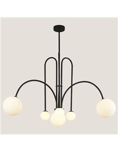 Φωτιστικό οροφής από μέταλλο και γυαλί Y85xØ100εκ.