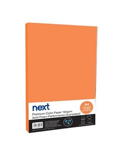 Χαρτόνι φωτοαντιγραφικό πορτοκαλί Α4,160γρ,100φ.