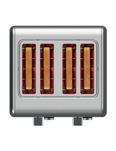 Αυτόματη ανοξείδωτη φρυγανιέρα 4 θέσεων, 1500W 2