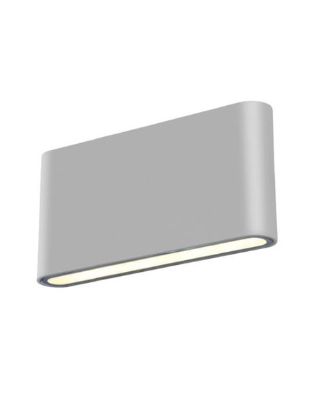 Απλίκα slim LED 2Χ6W γκρι Y9x17,5x3εκ.