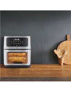 Φριτέζα αέρος 12L, με ψηφιακή οθόνη LED, γυάλινη πόρτα και φωτιζόμενο κάδο, 1800W. 2