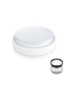 Πλαφονιέρα στρογγυλή LED 18W πολυκαρβονική Ø23,7 x Υ4,8εκ. με 3 χρωμ. στεφάνια